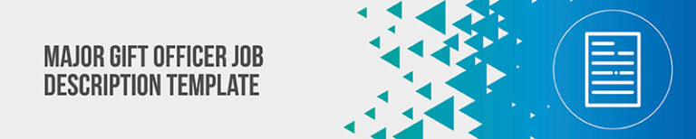 Major Gift Officer Job Description [Free Template] | Donorsearch