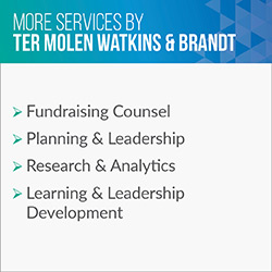 Consider these additional services Ter Molen Watkins & Brandt provides in addition to executive search.