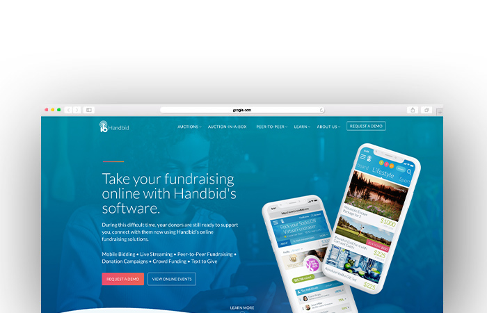 Handbid offers a best-in-class charity auction website.