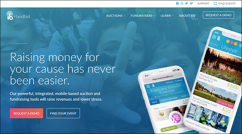 See how Handbid’s silent auction software can help your organization reach its fundraising potential.