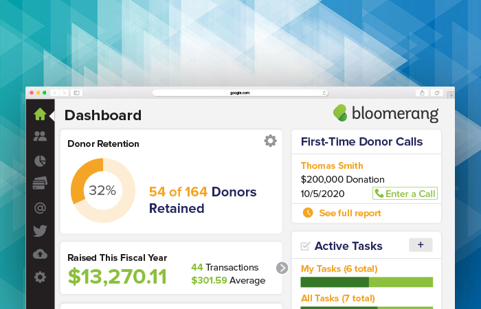 Check out Bloomerang's powerful tools and fundraising software!
