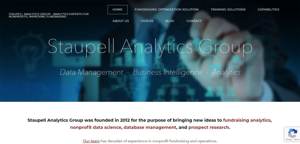 Staupell Analytics is one of our favorite nonprofit consulting firms.