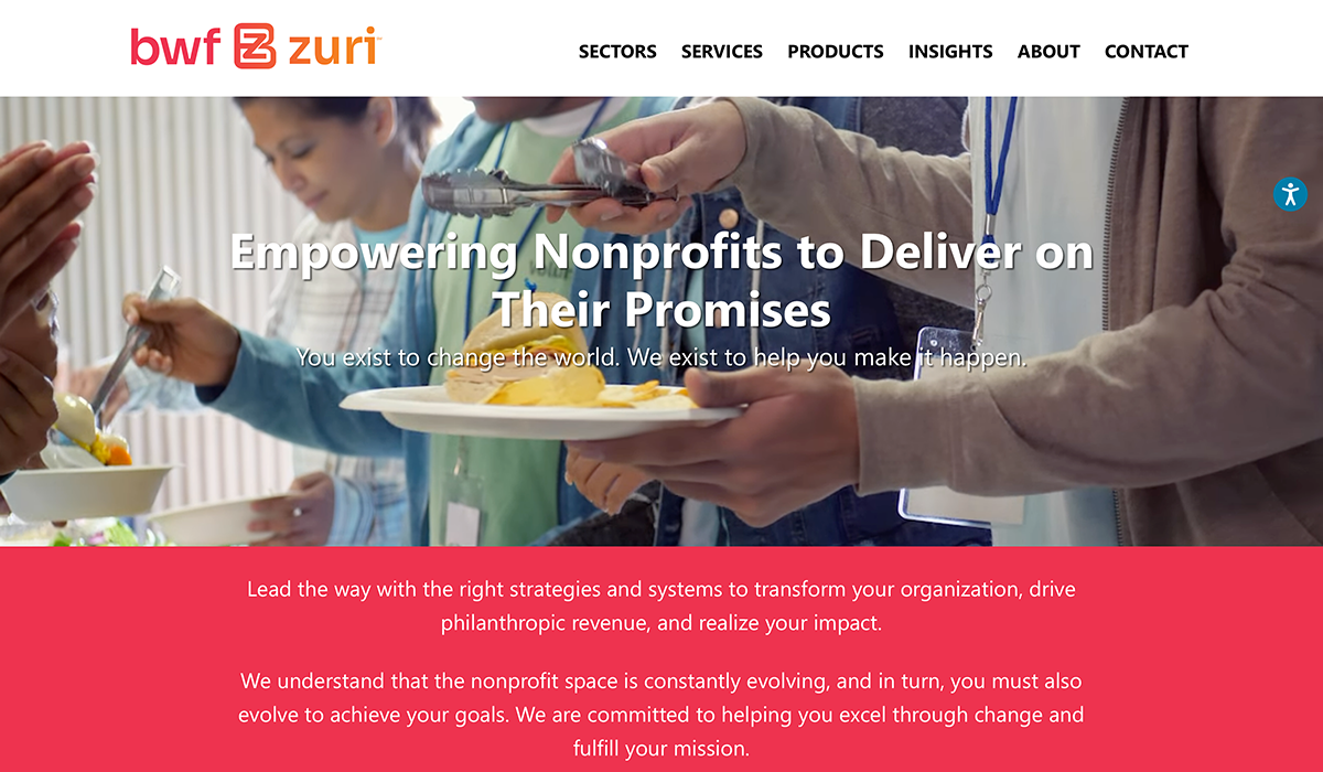 BWF Zuri website homepage