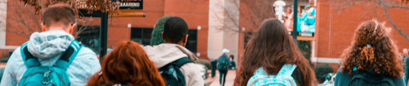 group of students entering school in the fall