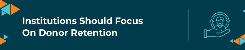 Focusing on donor retention will help al higher education institutions increase funds. 