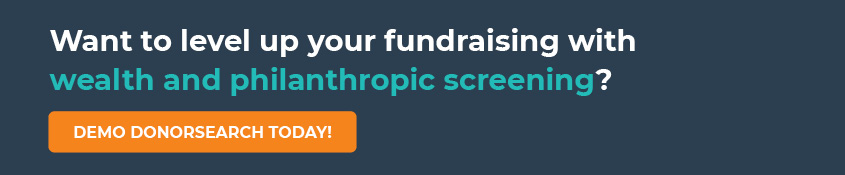 Click through to get a demo of DonorSearch so you can get started with wealth and philathropic screening!