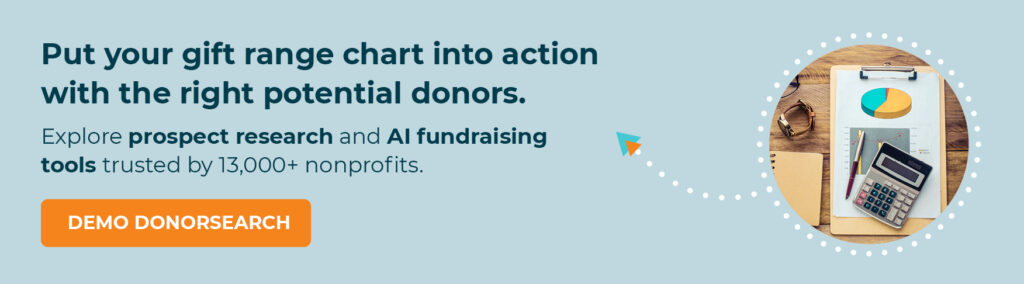 Put your gift range chart into action with the right potential donors. Explore prospect research and AI fundraising tools trusted by 13,000+ nonprofits. Demo DonorSearch.
