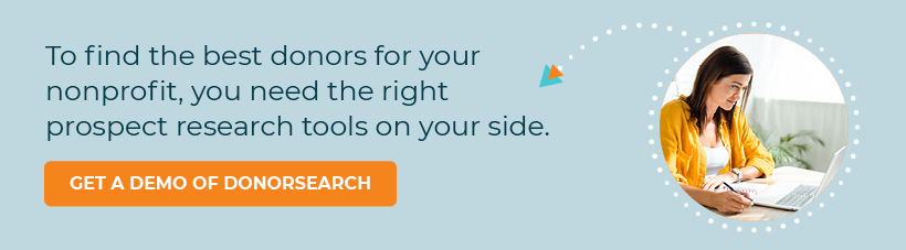 To find more donors for your organization, you need the best prospect research tools--demo DonorSearch!