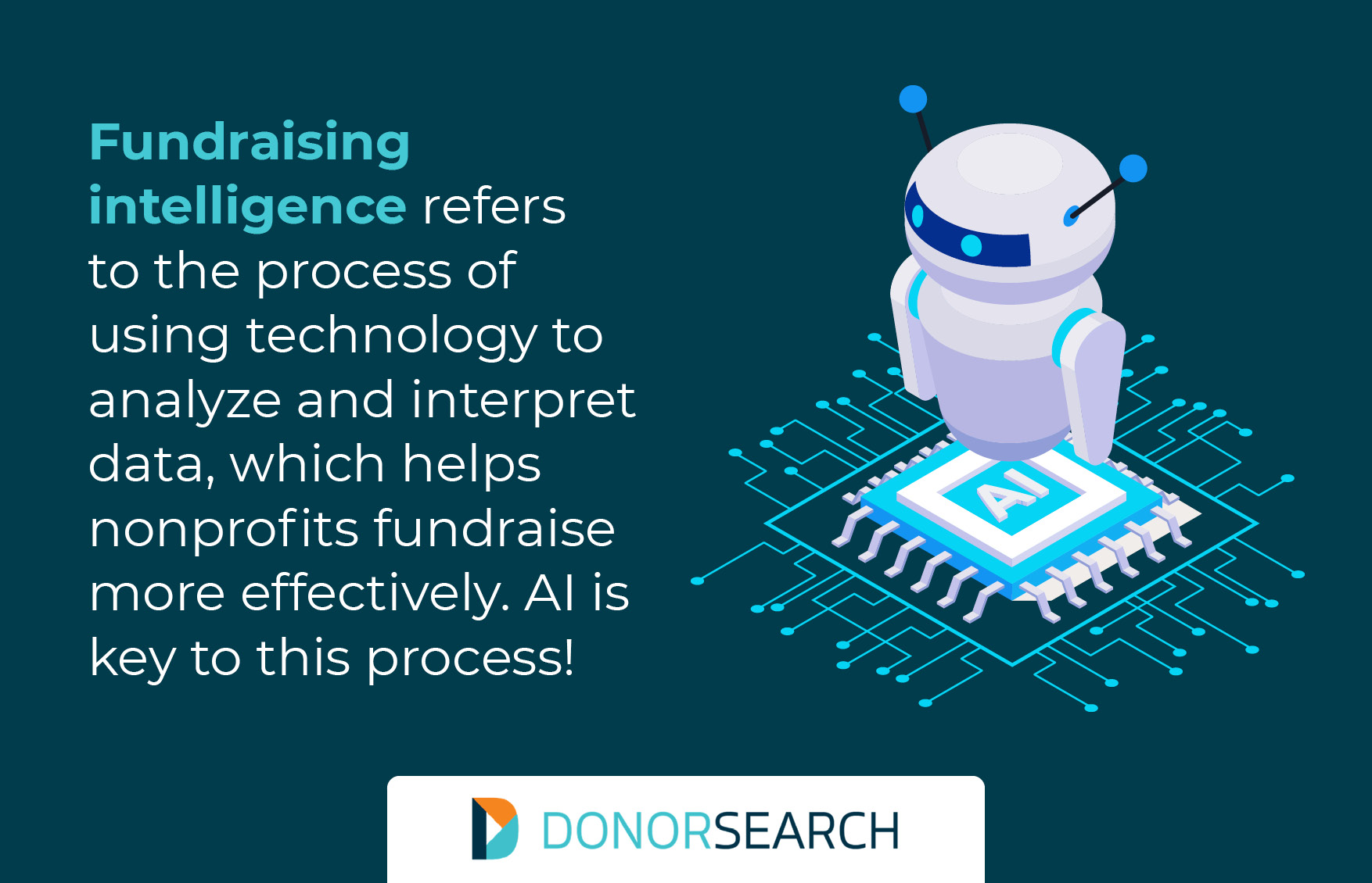 This image and the text below define fundraising intelligence.