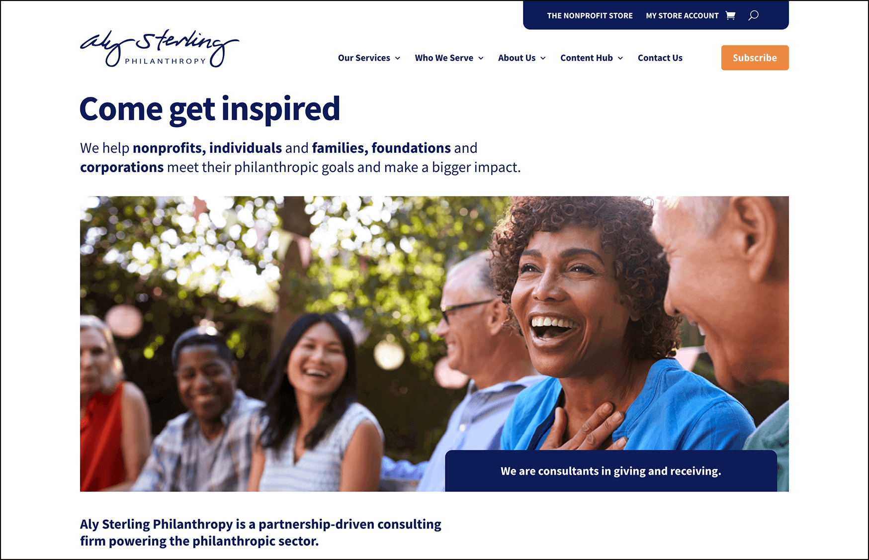 Aly Sterling Philanthropy is a top fundraising consulting firm.