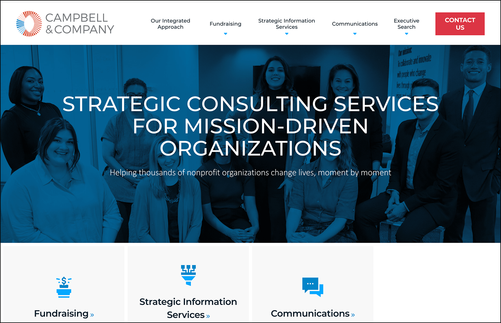 Campbell & Company is a top fundraising consulting firm. 