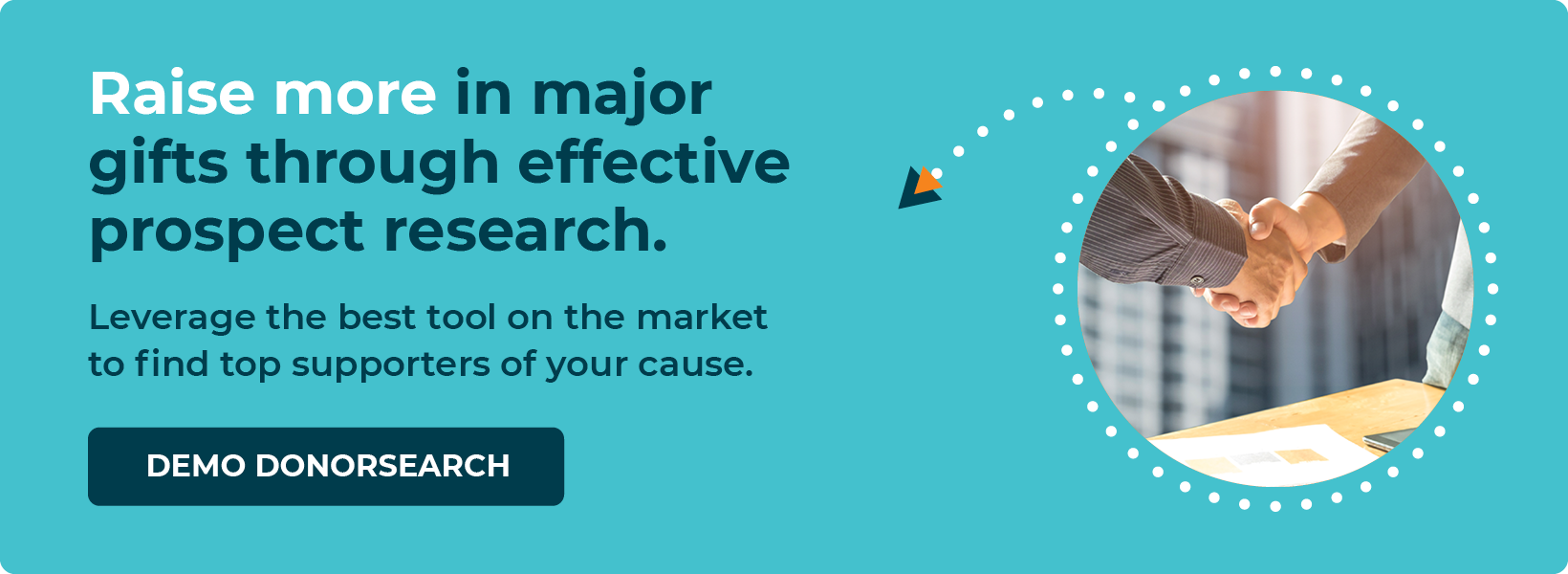 Get a demo of DonorSearch and learn how to use it for better prospect research! 