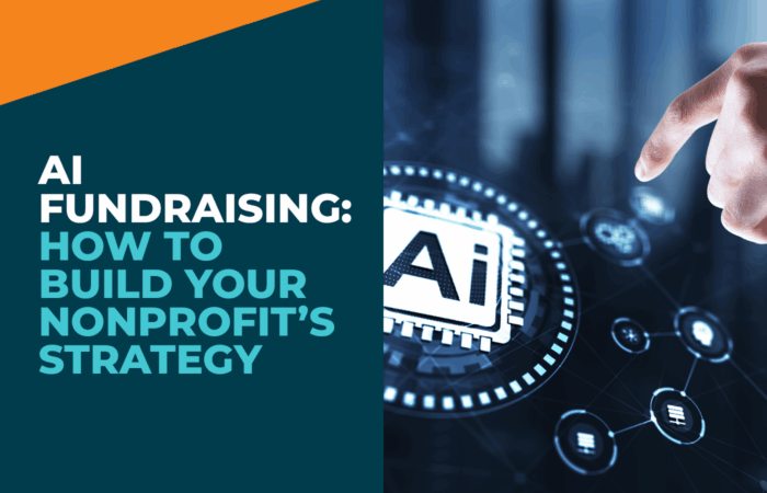 The title of the article, AI Fundraising: How to Build Your Nonprofit’s Strategy.